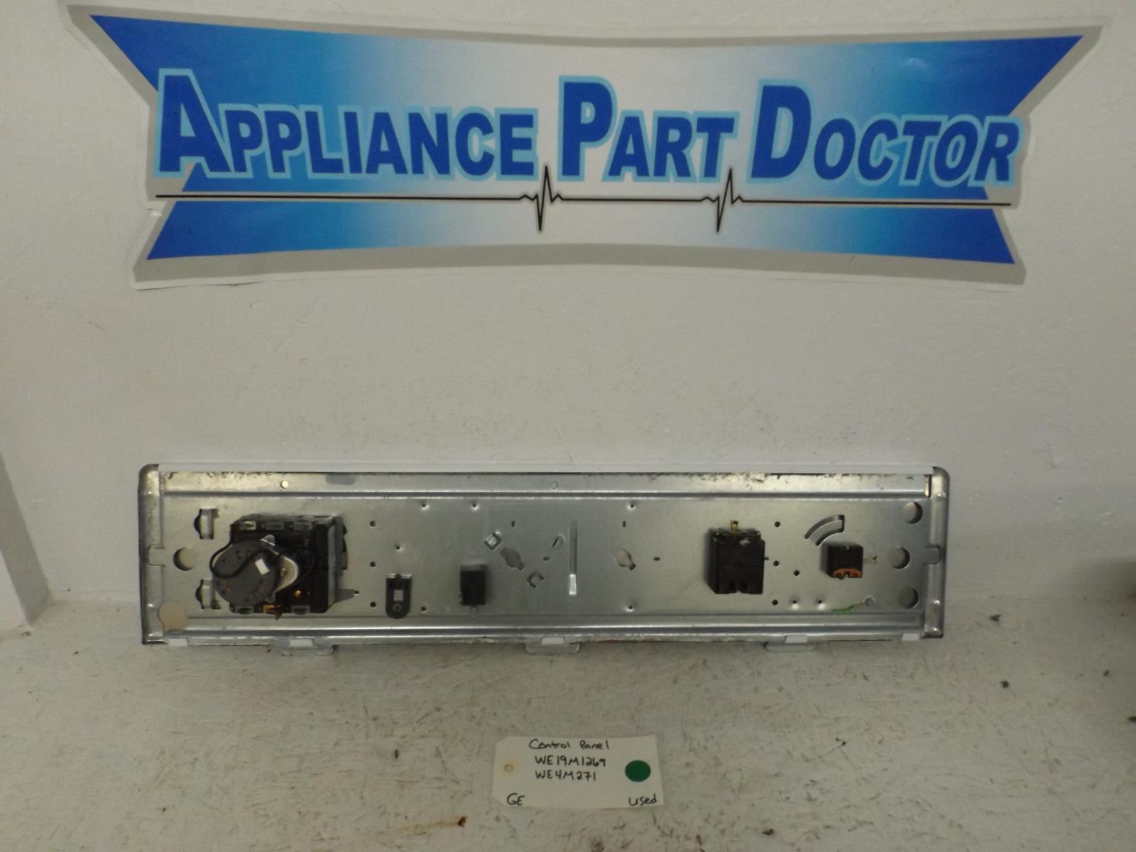 GE Dryer WE19M1269 WE4M271 Control Panel Used GE Dryer WE19M1269 WE4M271 Control Panel Used